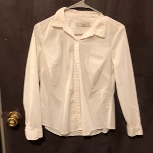 LOFT size 8p long sleeve button down shirt.